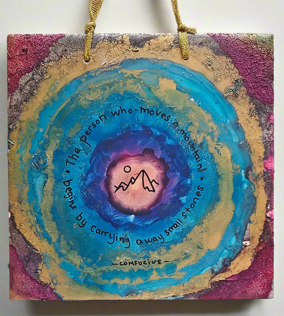 Hand Painted Ceramic Tile Art