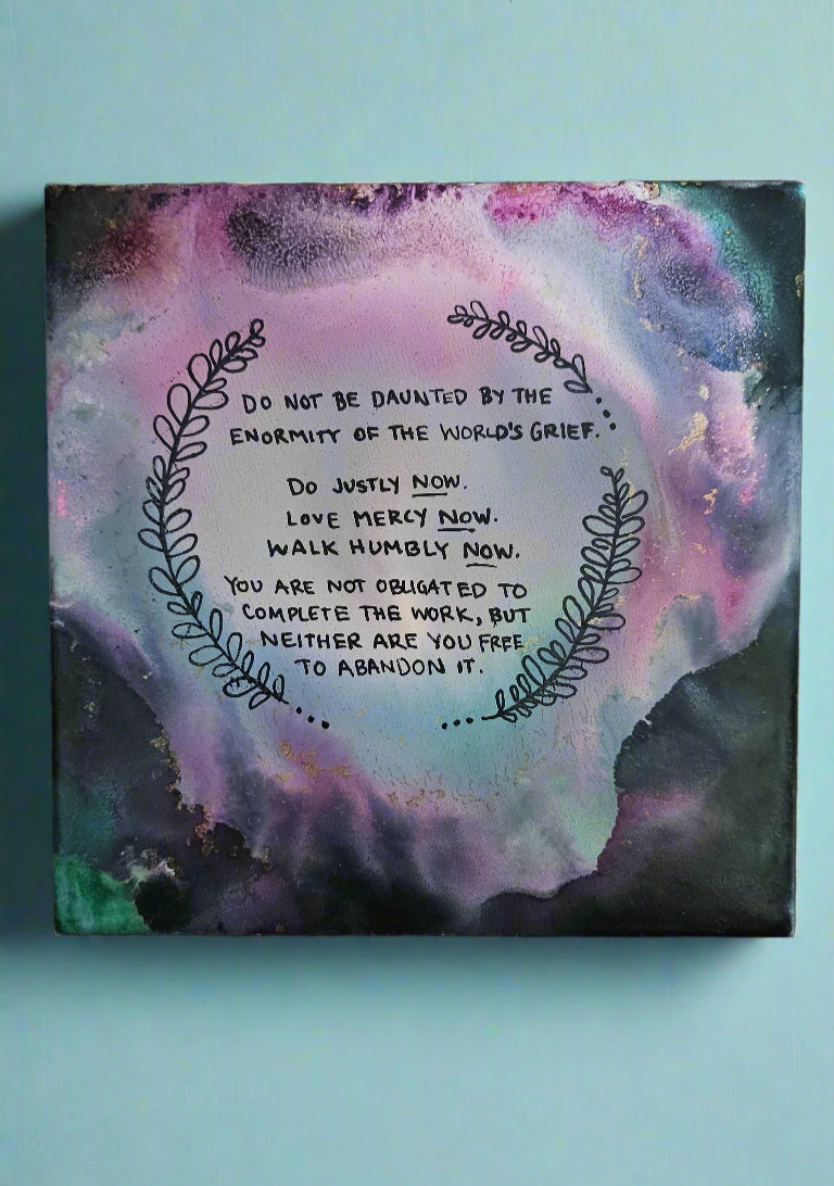 Hand Painted Ceramic Tile Art