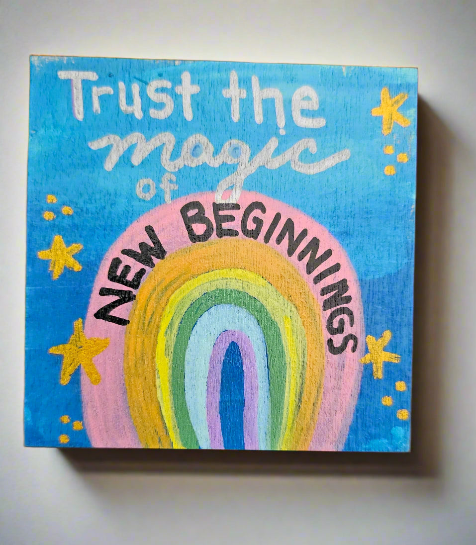 Hand-Painted Wooden Clip Magnets