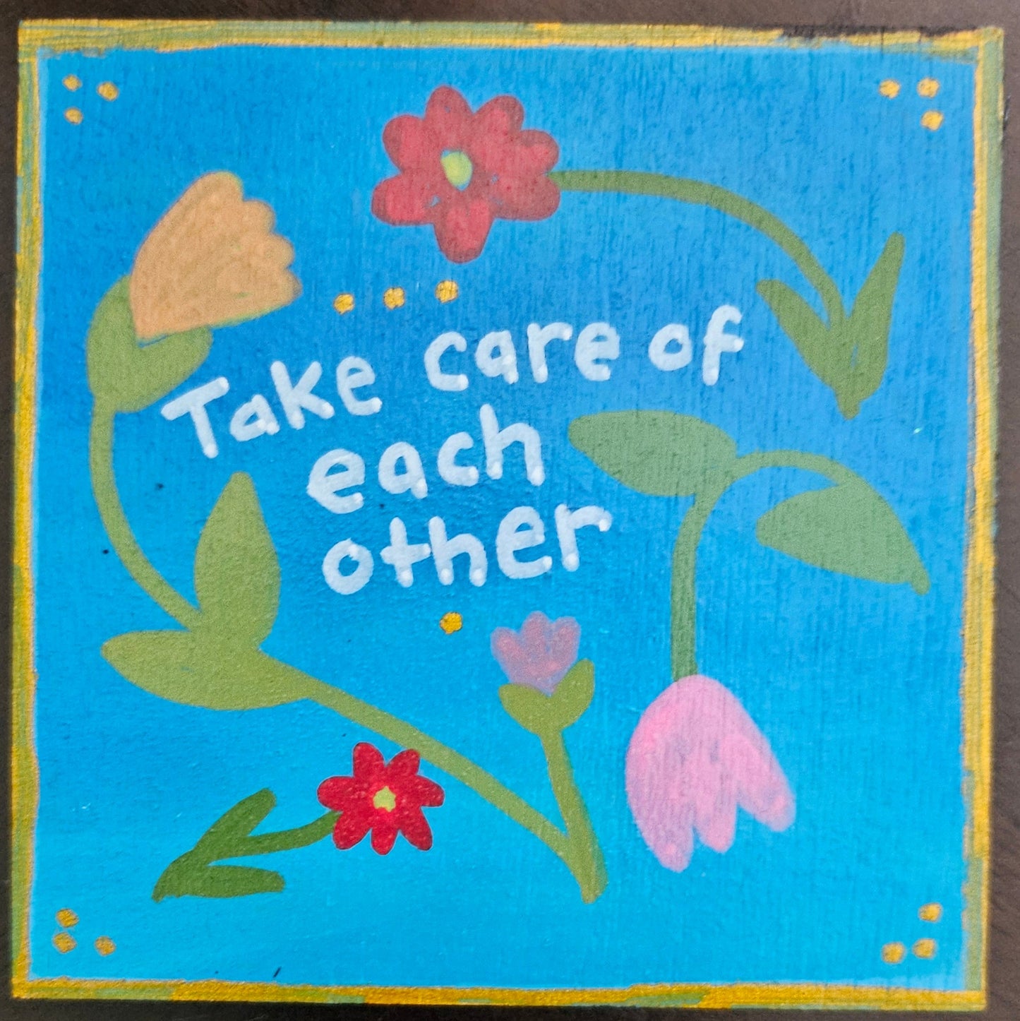 Hand-Painted Wooden Clip Magnets