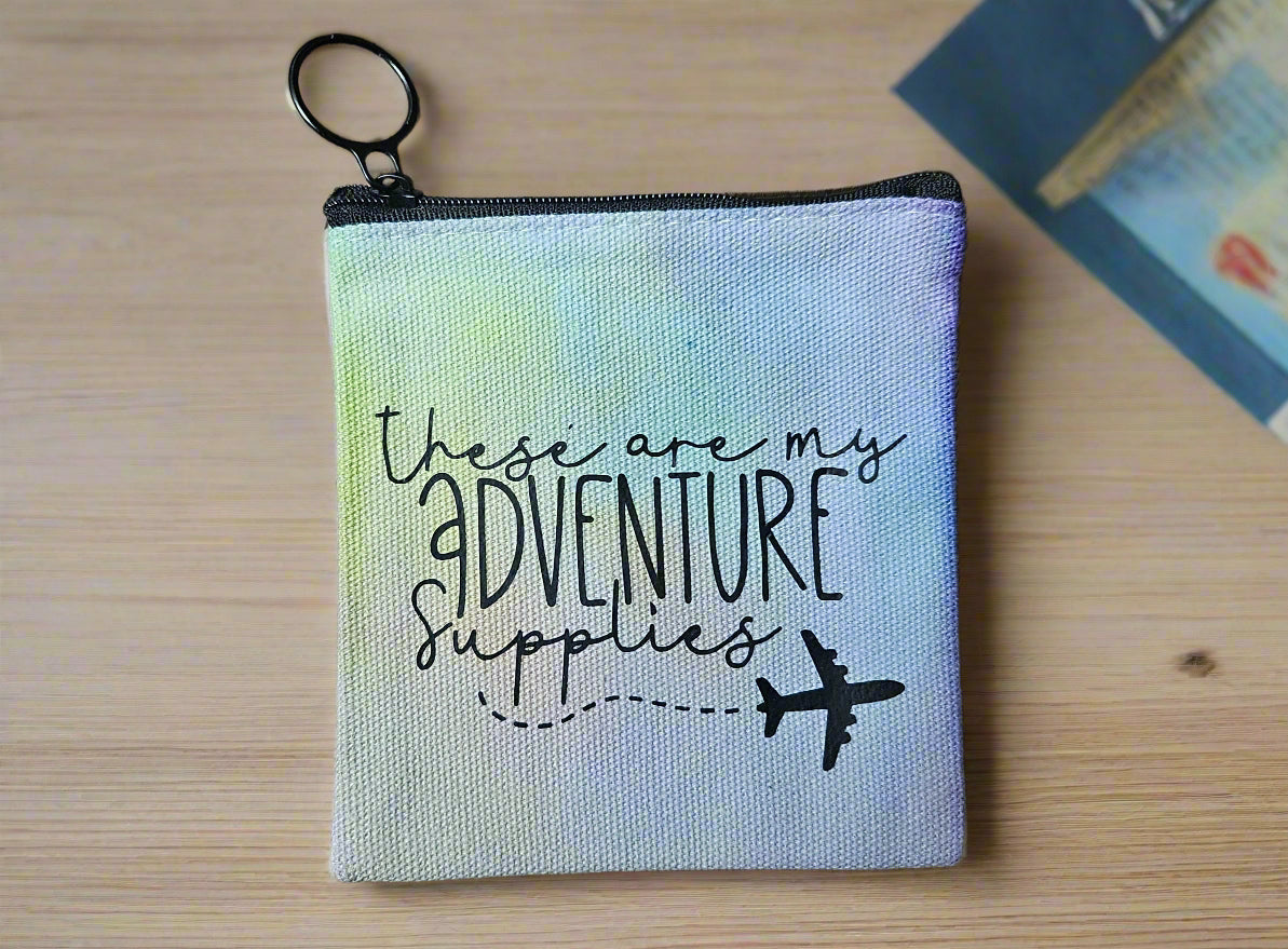 Ice-Dyed Canvas Pouch