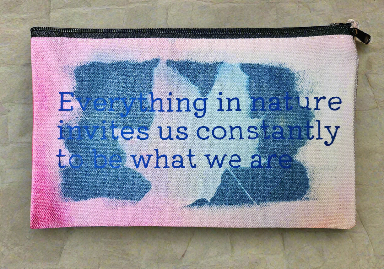 Ice-Dyed Canvas Pouch