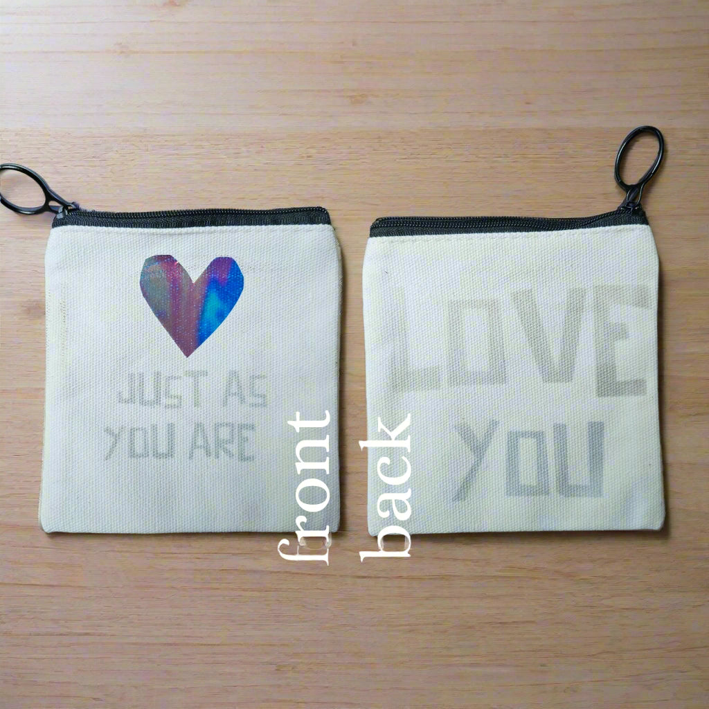 Ice-Dyed Canvas Pouch