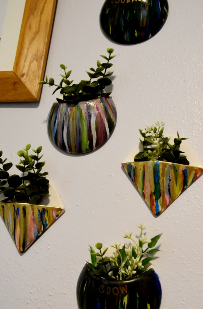 Mini Faux Succulent Wall Planter