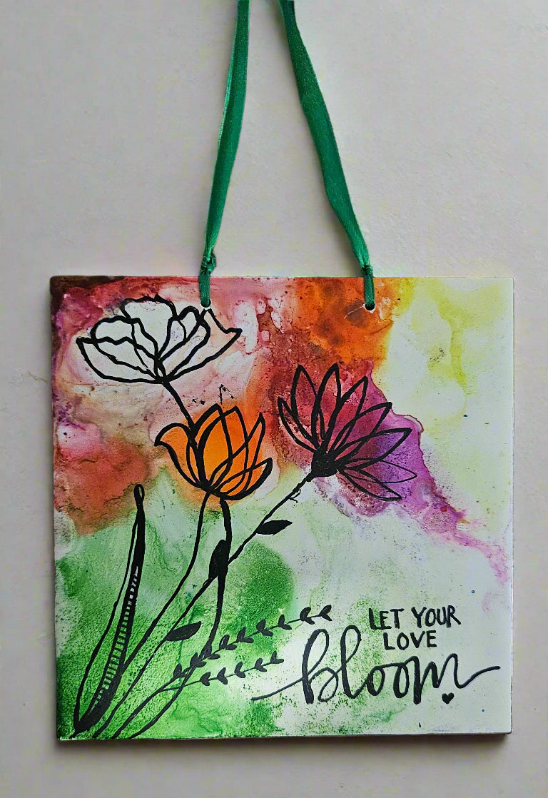 Hand Painted Ceramic Tile Art