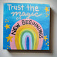 Hand-Painted Wooden Clip Magnets