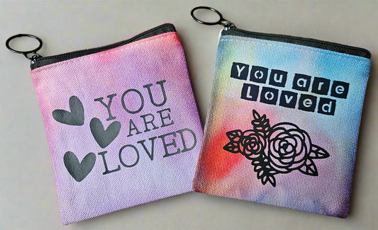 Ice-Dyed Canvas Pouch