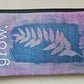 Ice-Dyed Canvas Pouch