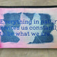 Ice-Dyed Canvas Pouch